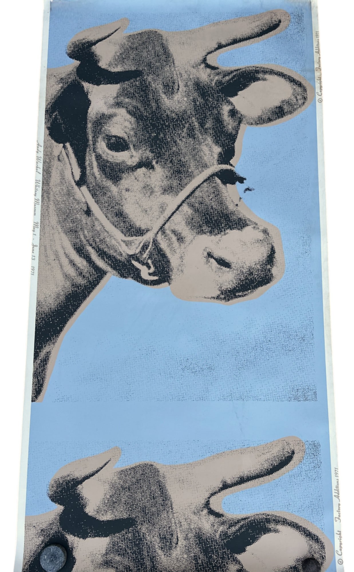 WARHOL 1971 COW WALLPAPER SCREENPRINT (1 of 10)
