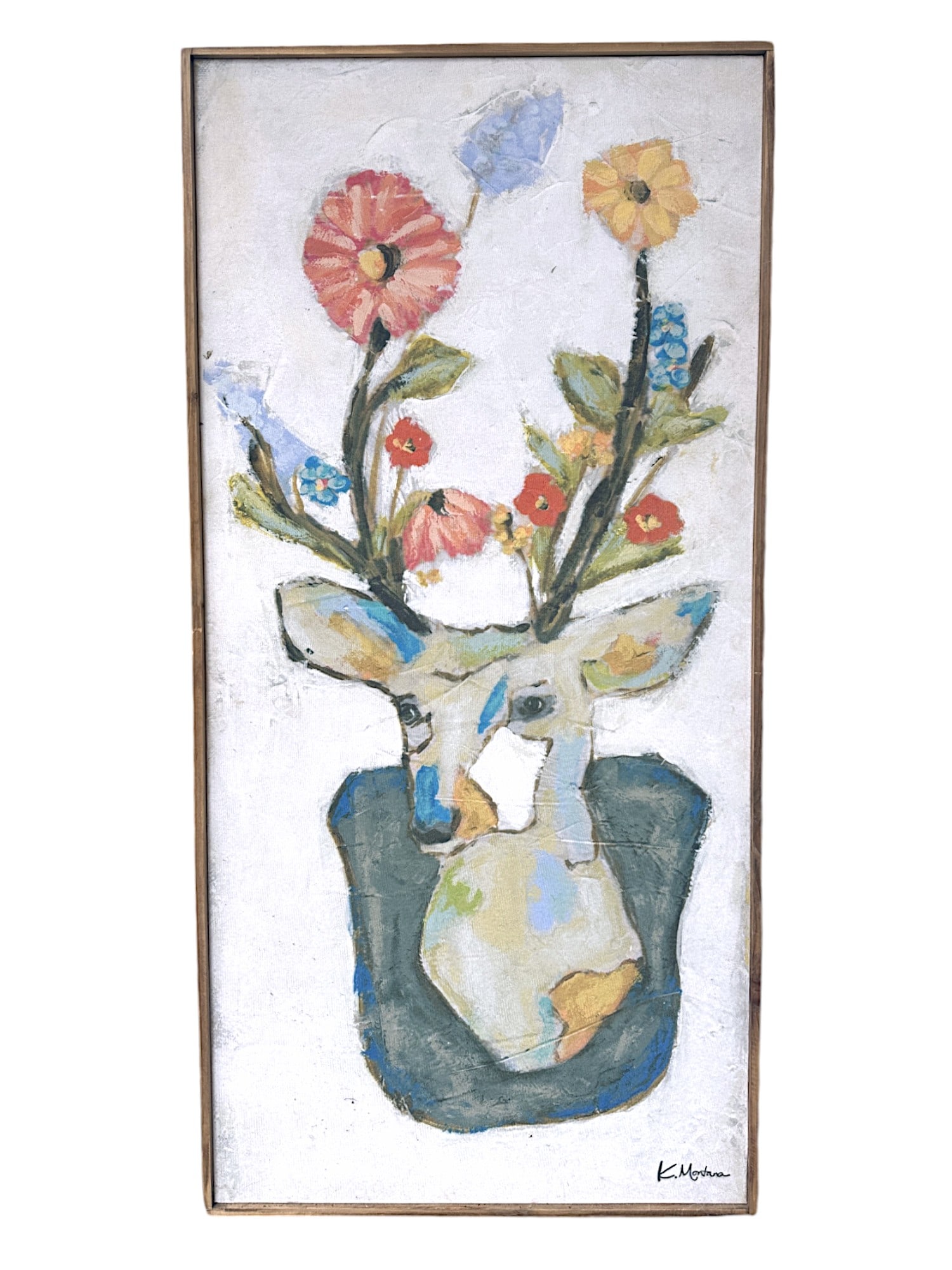 LARGE K. MONTANA DECORATIVE FRAMED CANVAS PRINT (1 of 4)