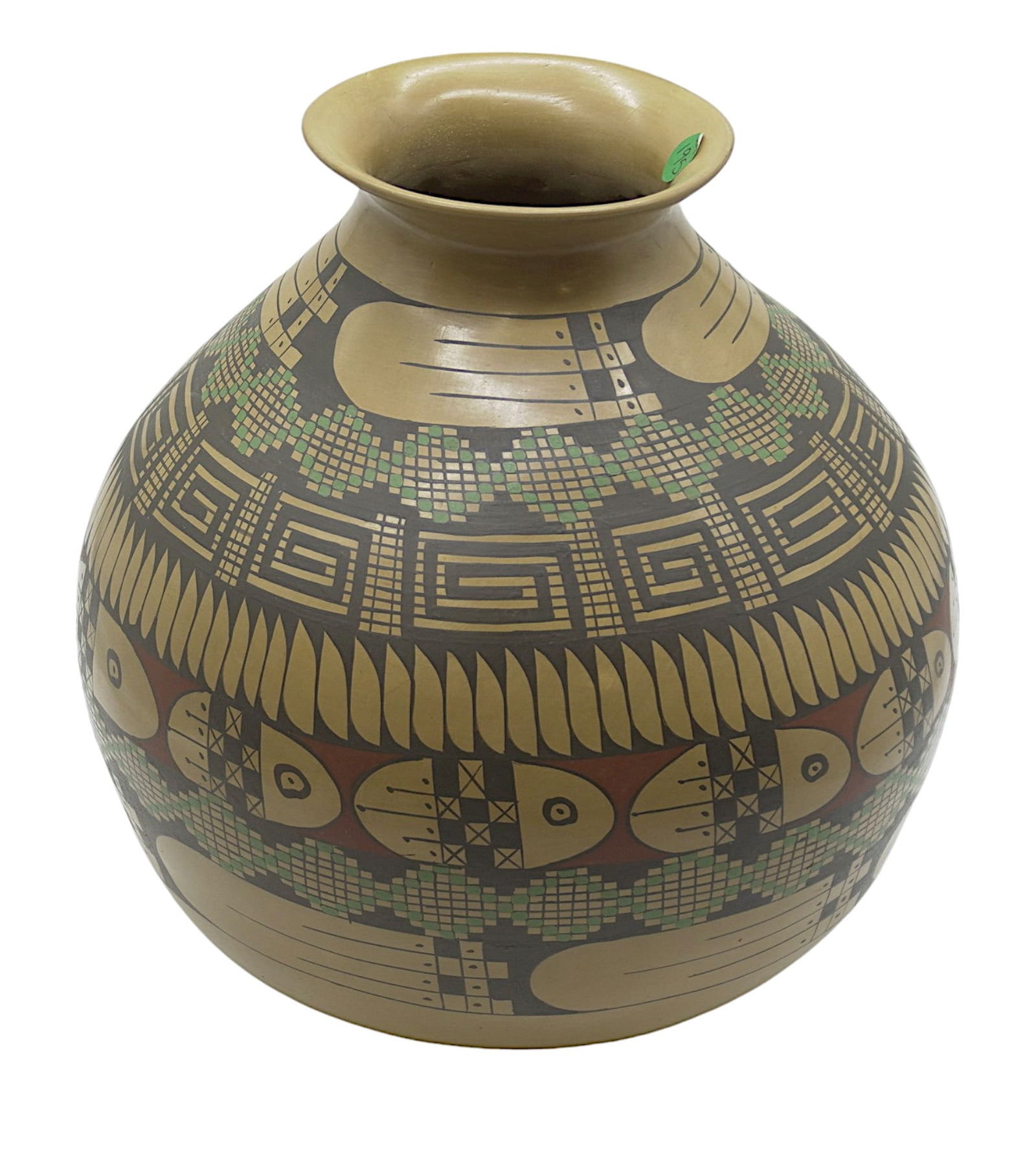 MIGUEL BUGARINI MATA ORTIZ POTTERY POLYCHROME OLLA (1 of 4)