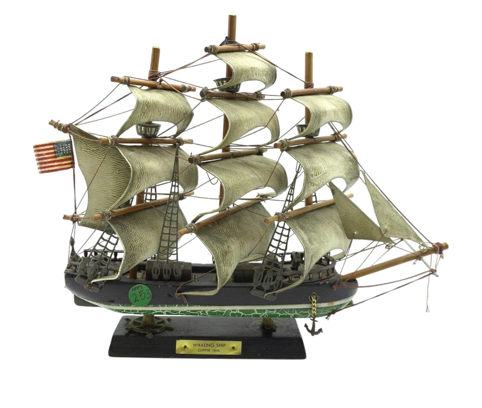 MODEL OF WHALING SHIP "CLIPPER 1846" (1 of 7)