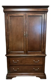 HAVERTYS MAHOGANY ARMOIRE CABINET