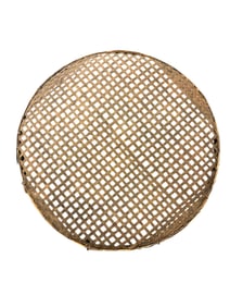 ANTIQUE LARGE WINNOWING TOBACCO BASKET