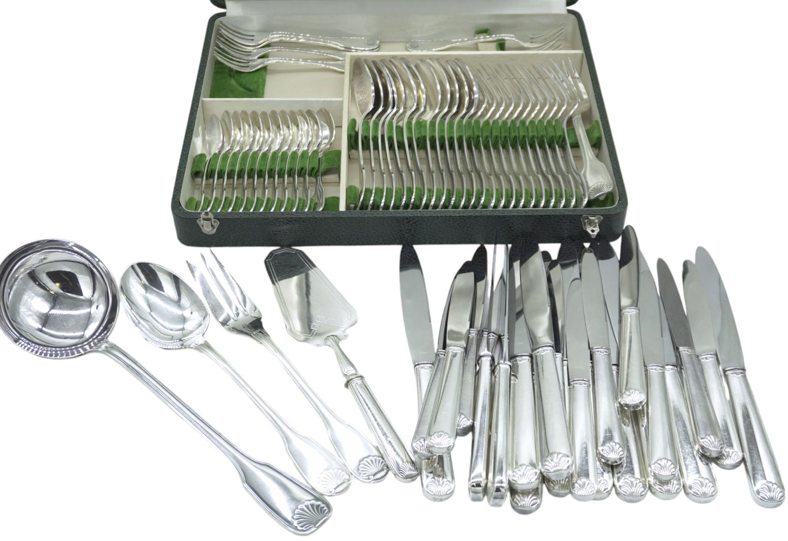 70 PC FRIONNET FRANCOIS & CHRISTOFLE FLATWARE (1 of 5)