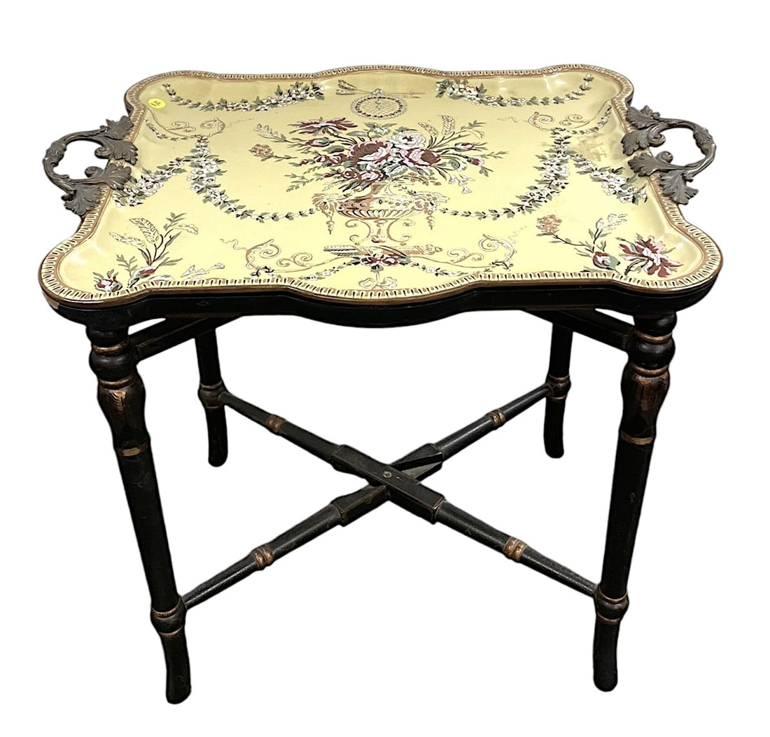 CASTILIAN IMPORTS STYLE FAMILLE JAUNE TRAY TABLE (1 of 9)