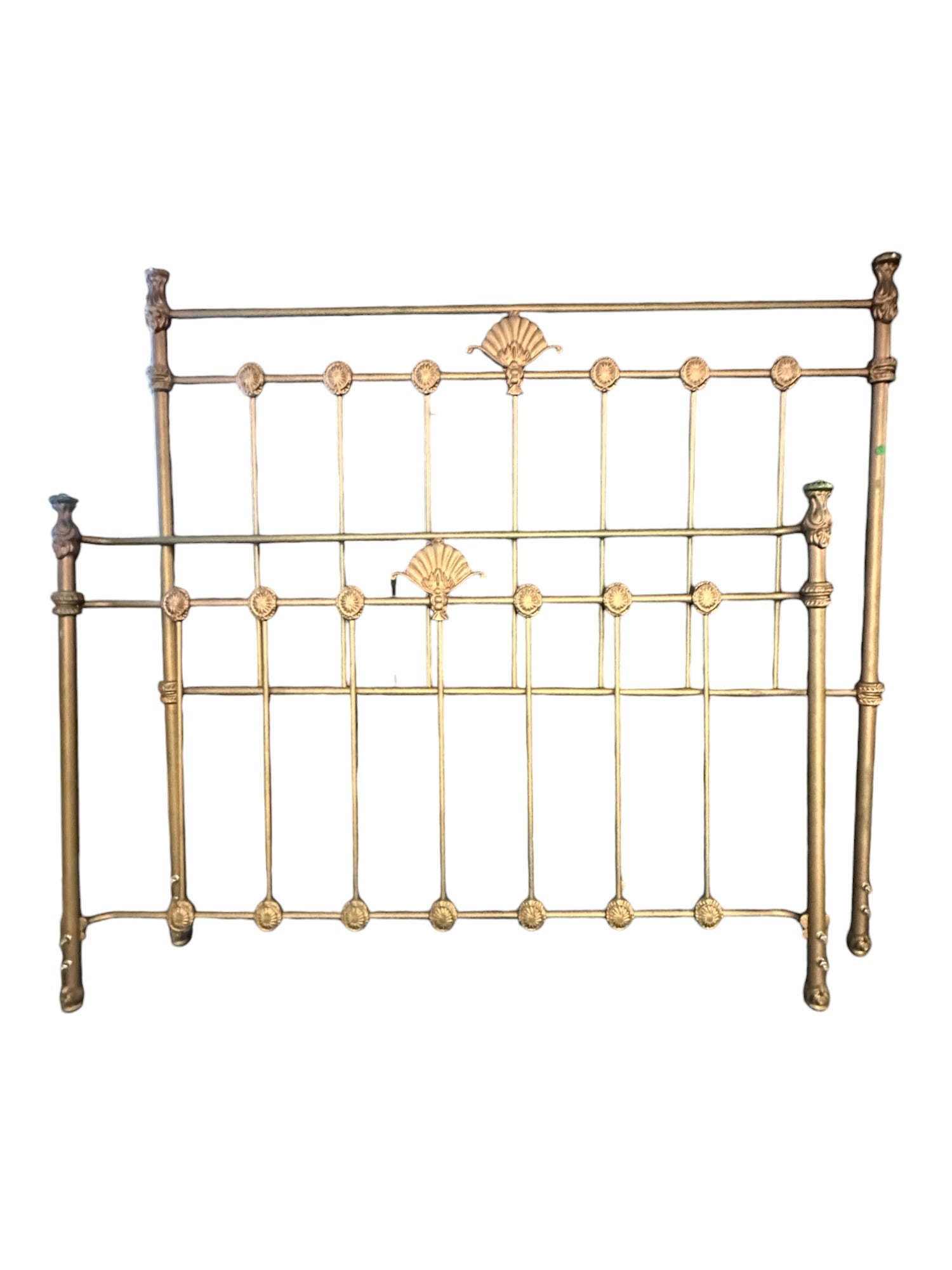 ANTIQUE CAST IRON BED FULL (1 of 2)