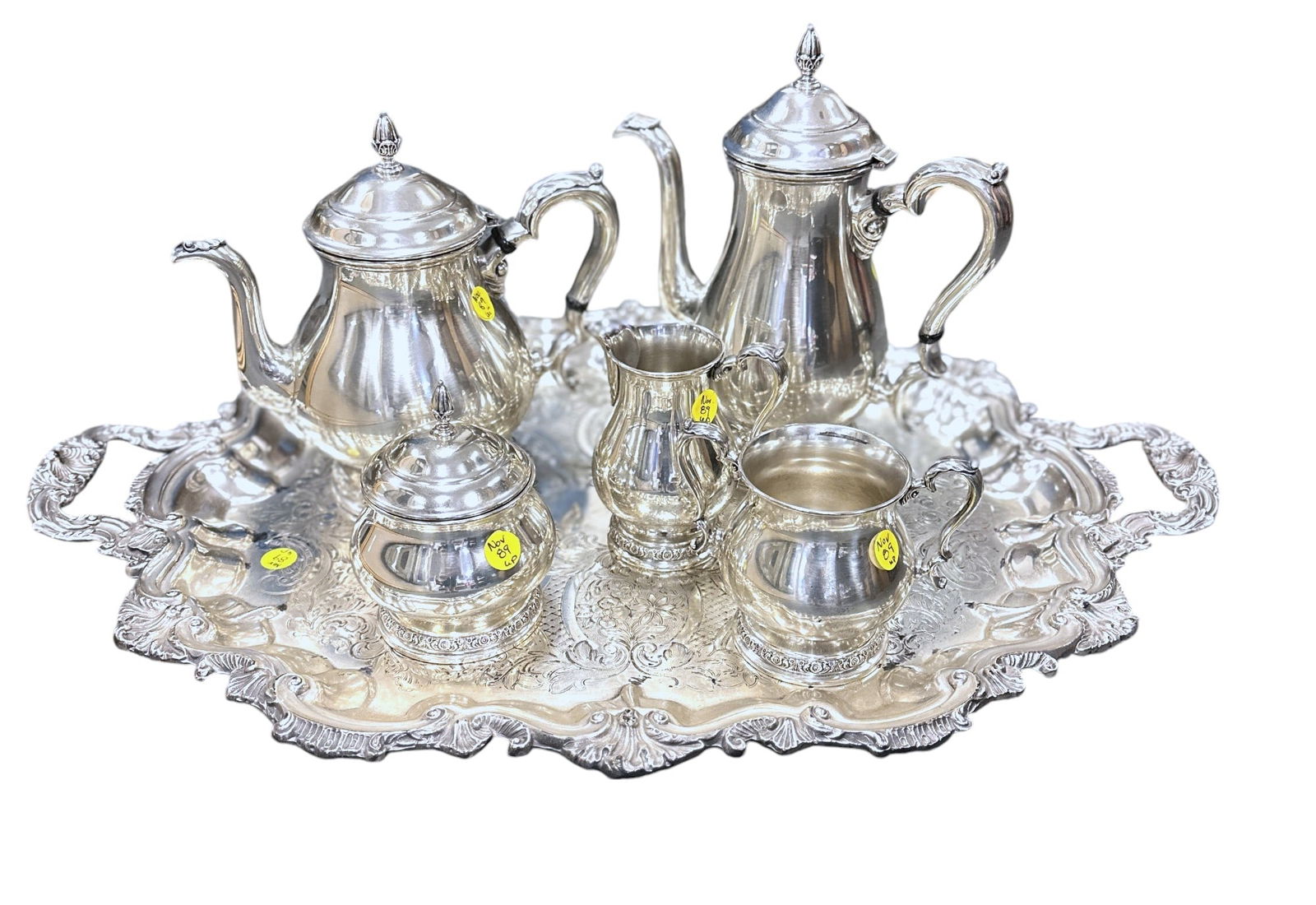 5 PC INTERNATIONAL STERLING PRELUDE TEA SERVICE (1 of 6)