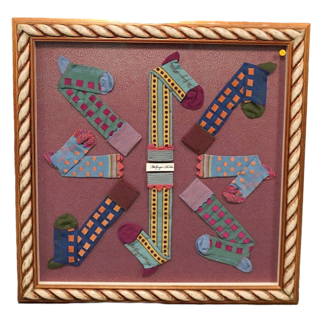MACKENZIE-CHILDS CUSTOM FRAMED SOCKS (1 of 3)