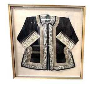 QING DYNASTY SILK ORNATE EMBROIDERED JACKET