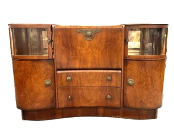 ENGLISH ART DECO COCKTAIL CABINET / BAR