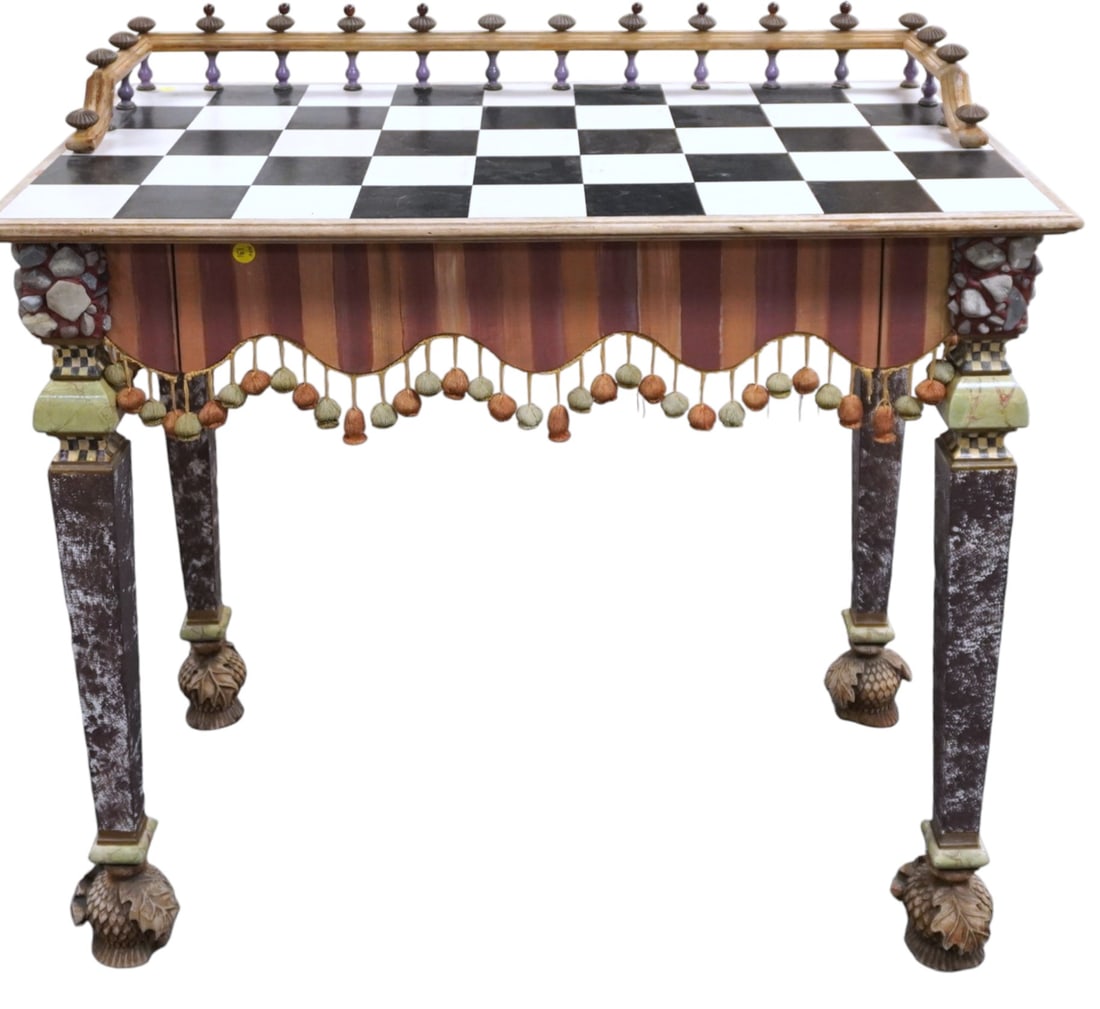 VINTAGE MACKENZIE CHILDS PAINTED DESK (1 of 8)