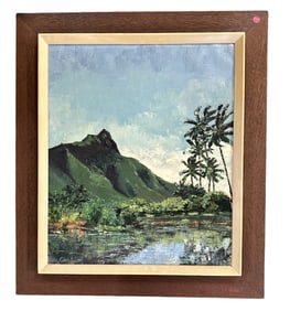 MID CENTURY PAUL CLARK ORIGINAL KAILUA PAINTING