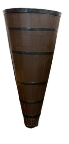 ANTIQUE FRENCH WOOD HOTTE GRAPE HARVEST BASKET