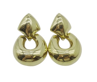 VINTAGE SIGNED GIVENCHY CLIP ON EARRINGS
