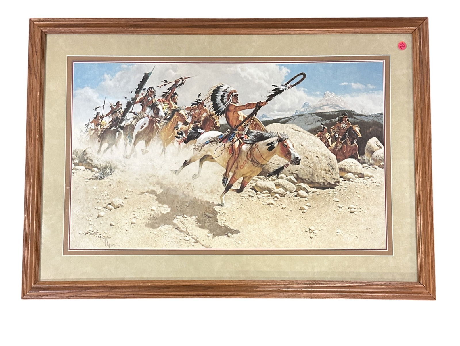 LARGE FRANK MCCARTHY HOKA HEY SIOUX WAR CRY LTD ED (1 of 3)