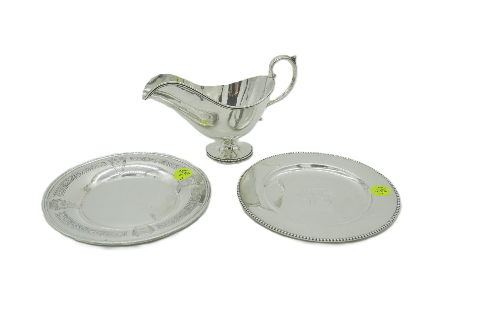 3 PC STERLING SAUCE & 2 STERLING SMALL PLATES (1 of 4)