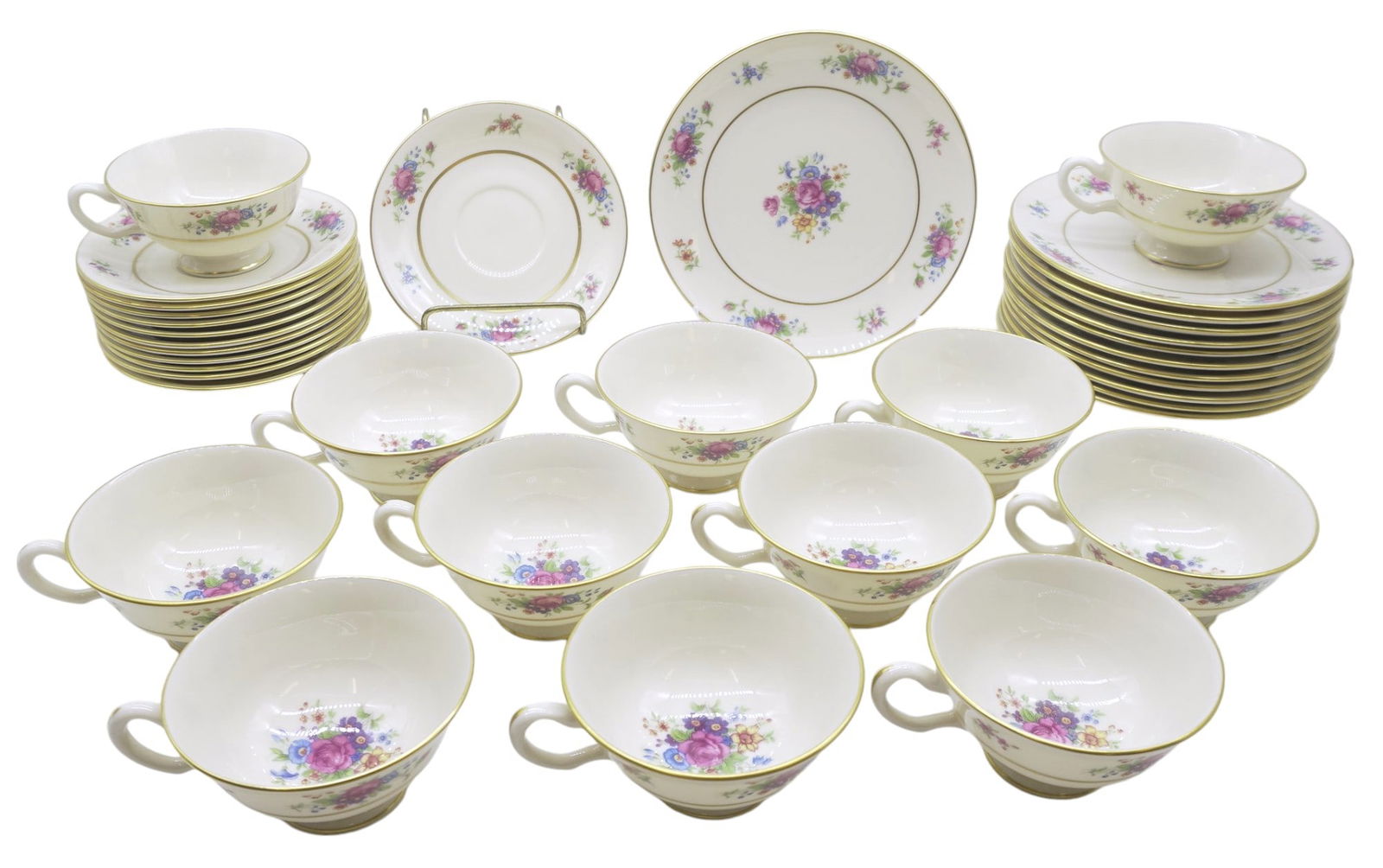 36 PC CLASSIC LENOX ROSE CHINA (1 of 6)