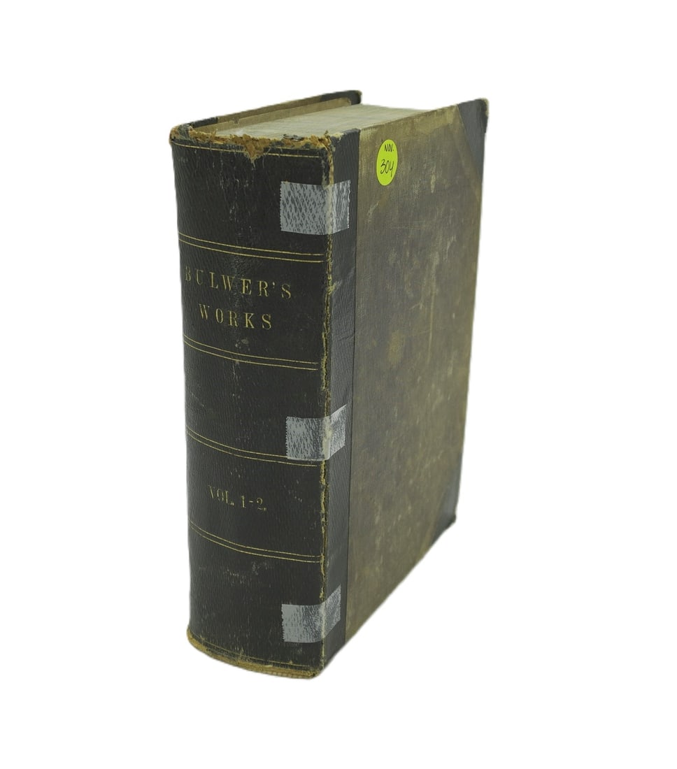 ANTIQUE BULWER'S WORKS VOL. 1-2 1837 EDITION (1 of 7)