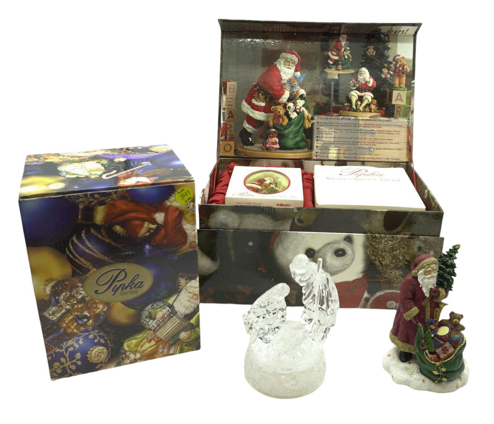 LOT OF PIPKA AND CHRISTMAS DECOR - 5 PIECES (1 of 3)