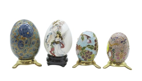 SET OF 4 DECORATIVE EGGS