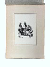 ORIGINAL ARCHITECTURAL PEN & INK PRAGUE