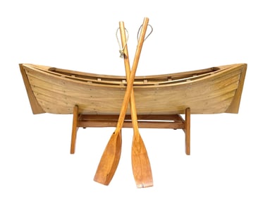 LARGE WOOD DORY BOAT MODEL