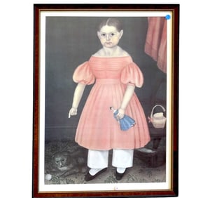 PORTRAIT OF MARY JANE SMITH BY JOSEPH WHITING STOCK PRINT