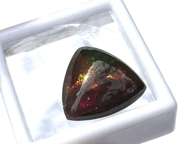CUSHION TRILLION 8CT ETHIOPIAN BLACK FIRE OPAL
