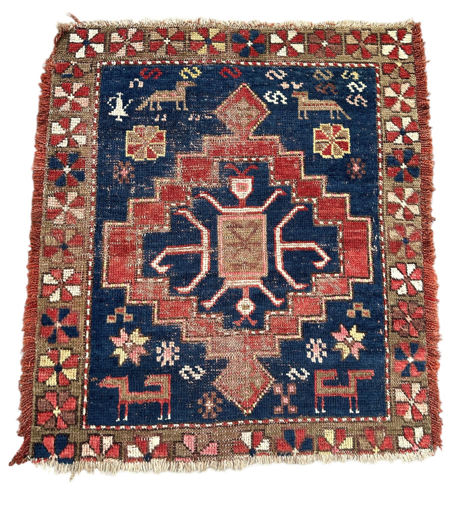 ANTIQUE KURDISH KILIM TRIBAL RUG HAND KNOTTED (1 of 5)
