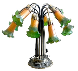 MEYDA TIFFANY 12 LIGHT POND LILY LAMP