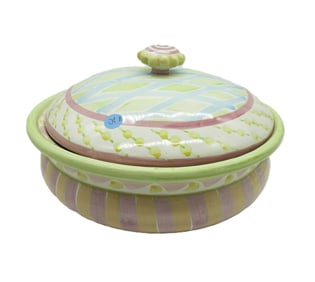 RARE VINTAGE MACKENZIE-CHILDS "WALLCOURT" LIDDED TUREEN