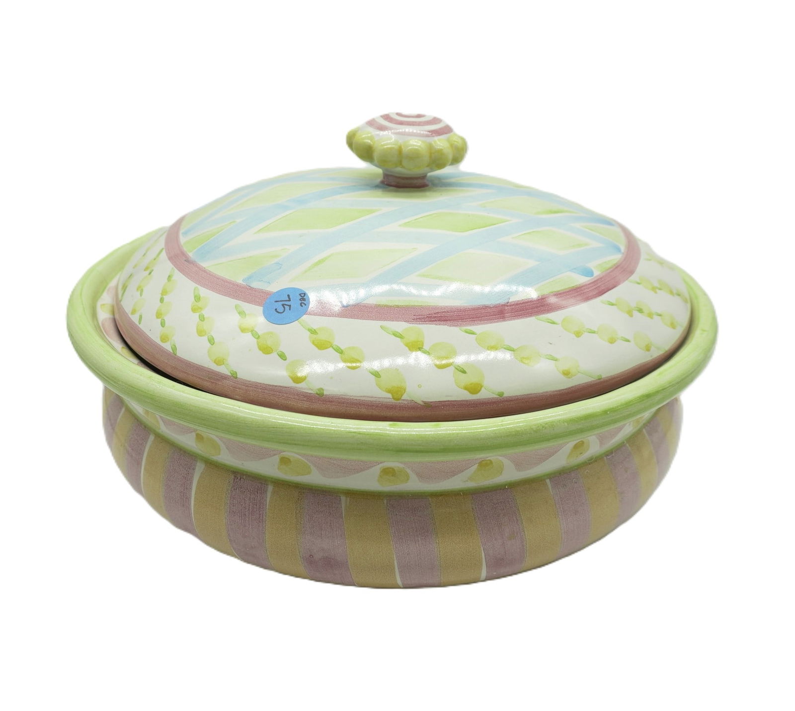 RARE VINTAGE MACKENZIE-CHILDS "WALLCOURT" LIDDED TUREEN (1 of 7)