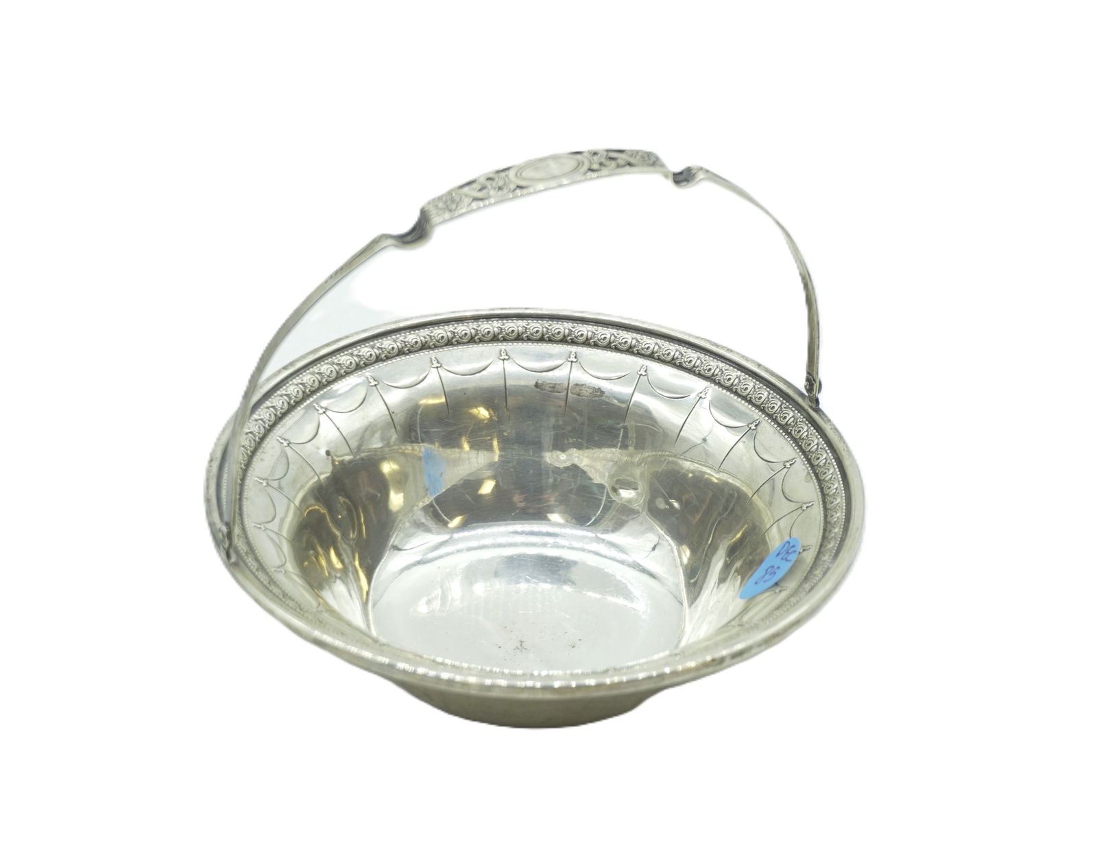 STERLING SILVER BASKET C 1910 (1 of 4)