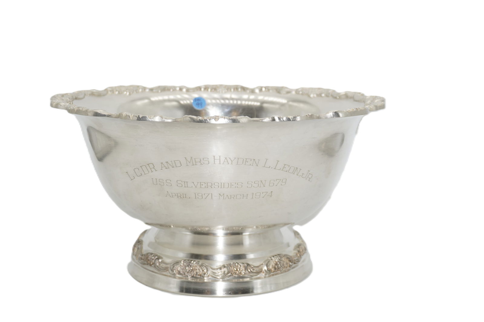 LARGE POOLE SILVERPLATE PUNCH BOWL (1 of 7)