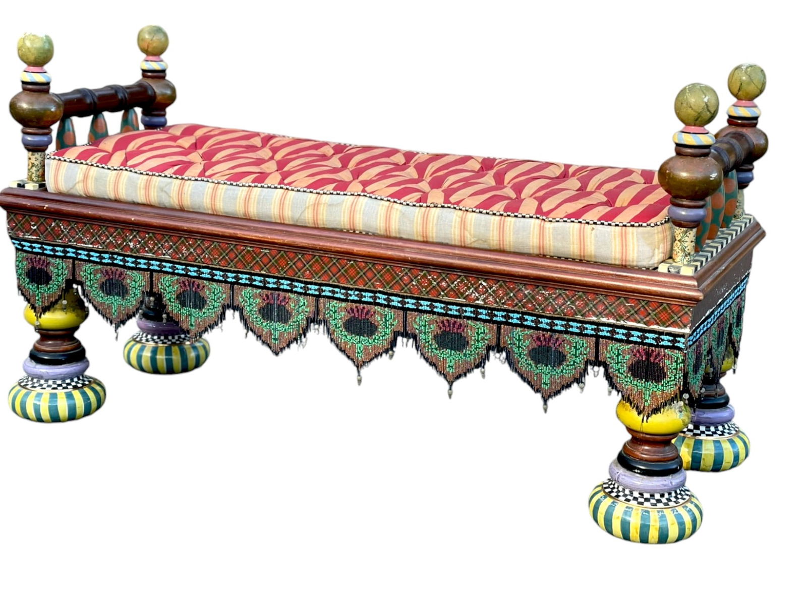 MACKENZIE CHILDS RIDICULOUS BENCH (1 of 18)