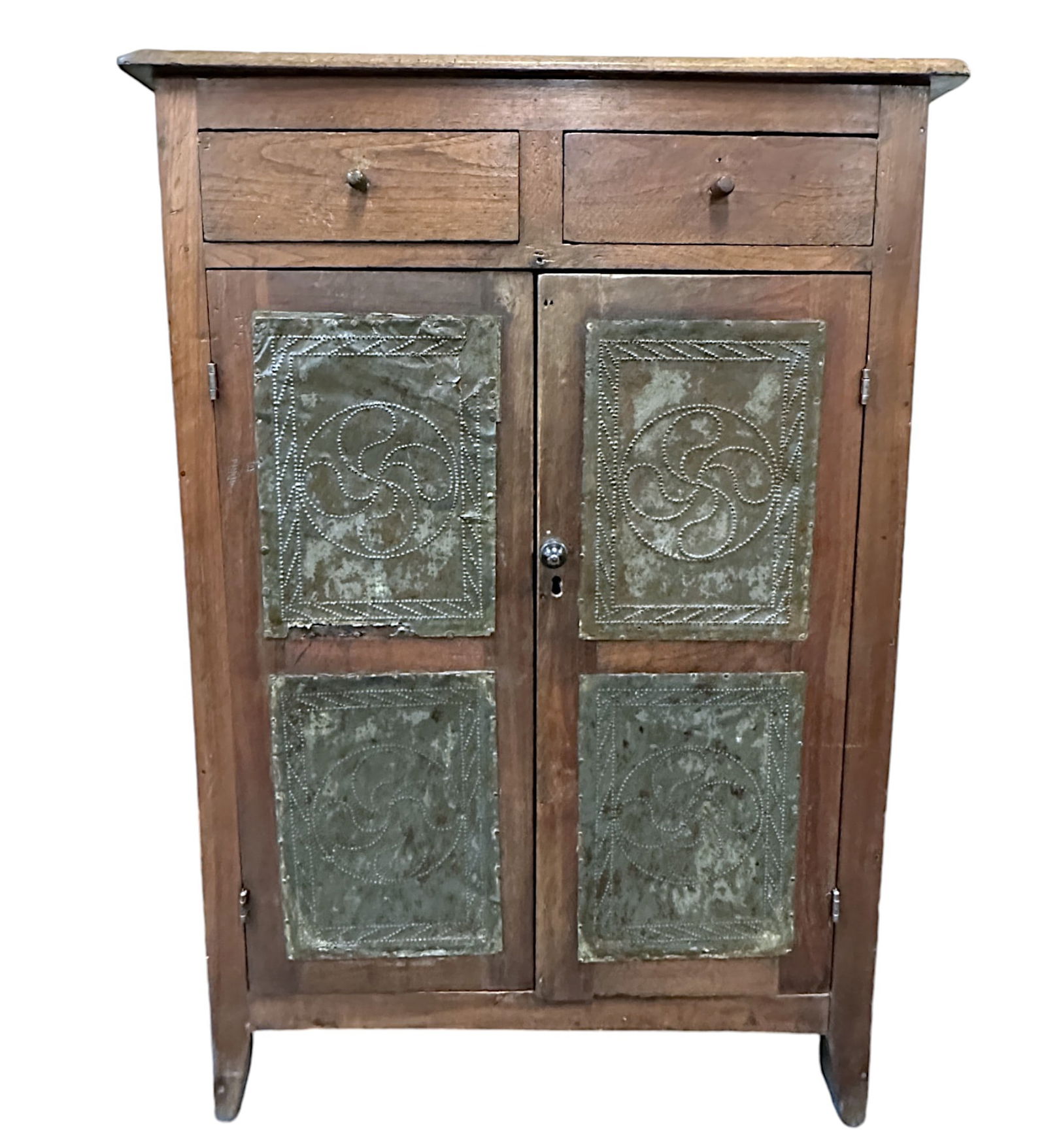 ANTIQUE AMERICAN CHERRY PIE SAFE CUPBOARD (1 of 6)