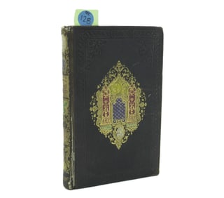 FRENCH CARTONNAGE ANTIQUE BOOK "ETUDES ET PLAISIRS"