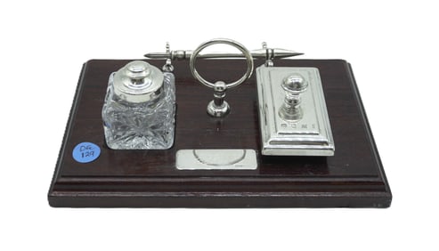 ENGLISH STERLING SILVER DESK SET