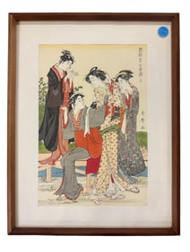 UTAMARO JAPANESE WOODBLOCK UCHIDA