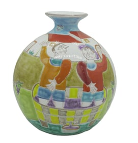 RARE MID CENTURY GIOVANNI DESIMONE ORIGINAL CERAMIC ITALIAN VASE