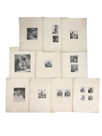 16 CORNELIS PIETERSZ BEGA 17TH C ETCHINGS