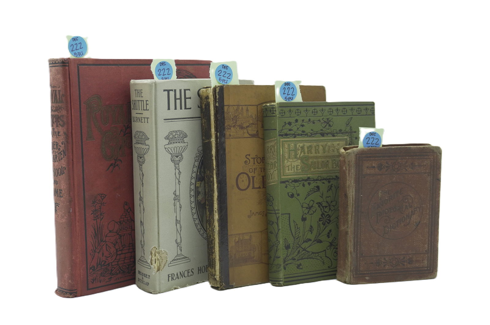 LOT OF ANTIQUE BOOKS - 5 PIECES (1 of 7)