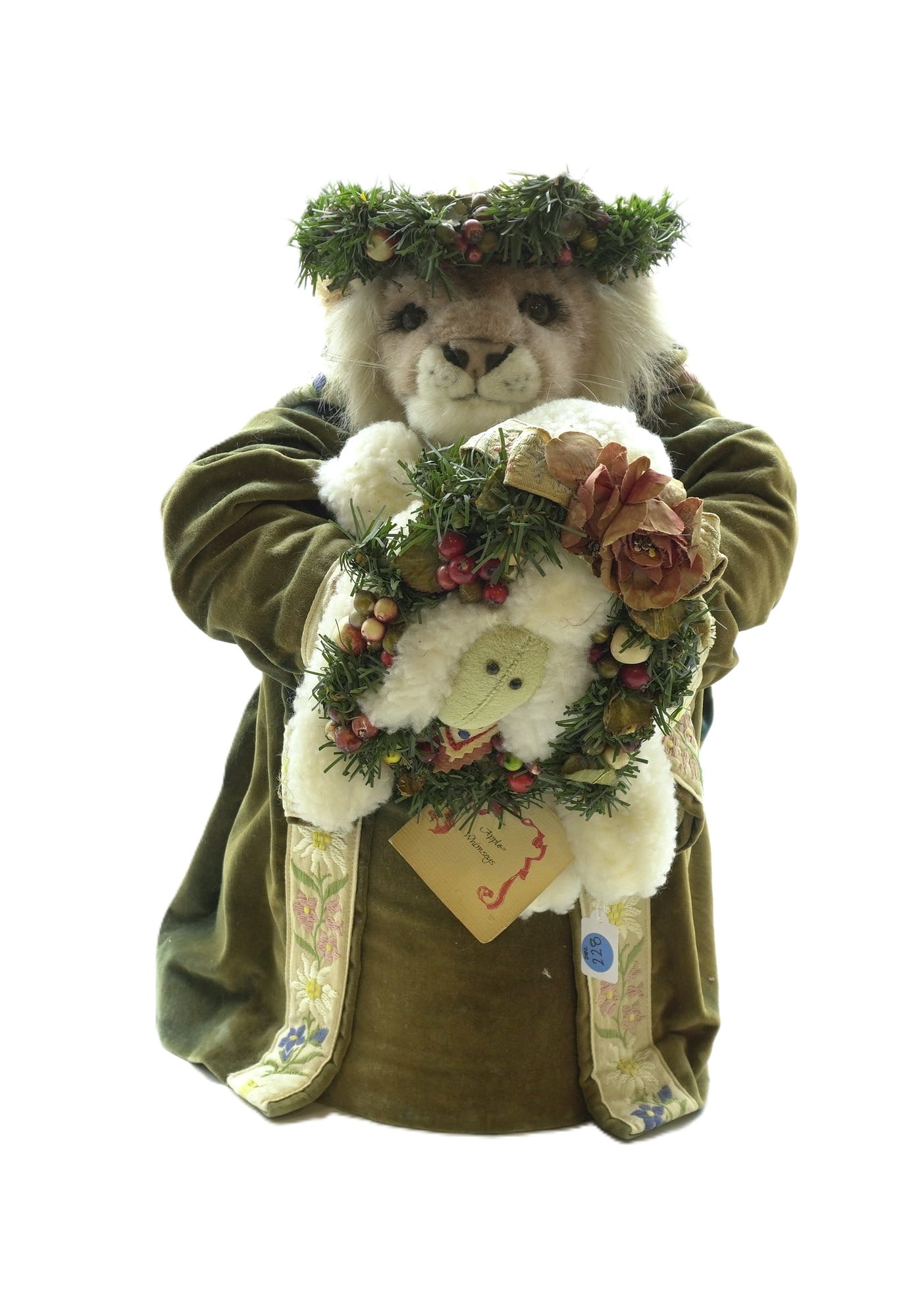 RARE APPLE WHIMSEYS LITA GATES STUFFED LION TEDDY BEAR (1 of 9)