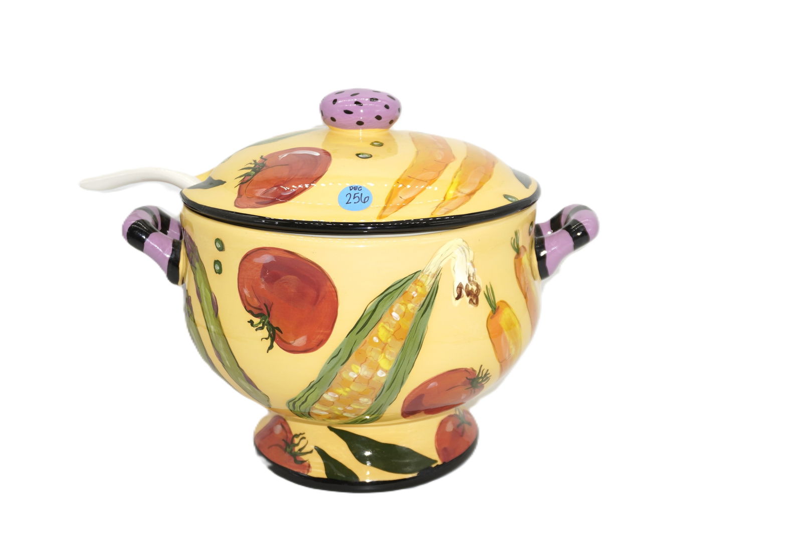DROLL DESIGN LIDDED TUREEN WITH LADLE (1 of 5)