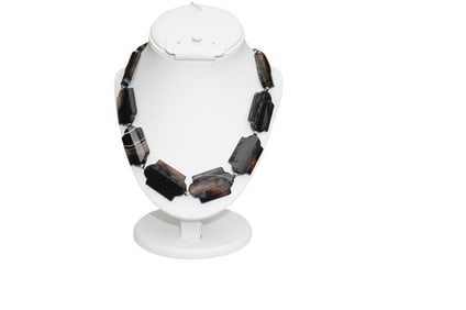 NATURAL POLISHED ORCA AGATE / CHALCEDONY NECKLACE