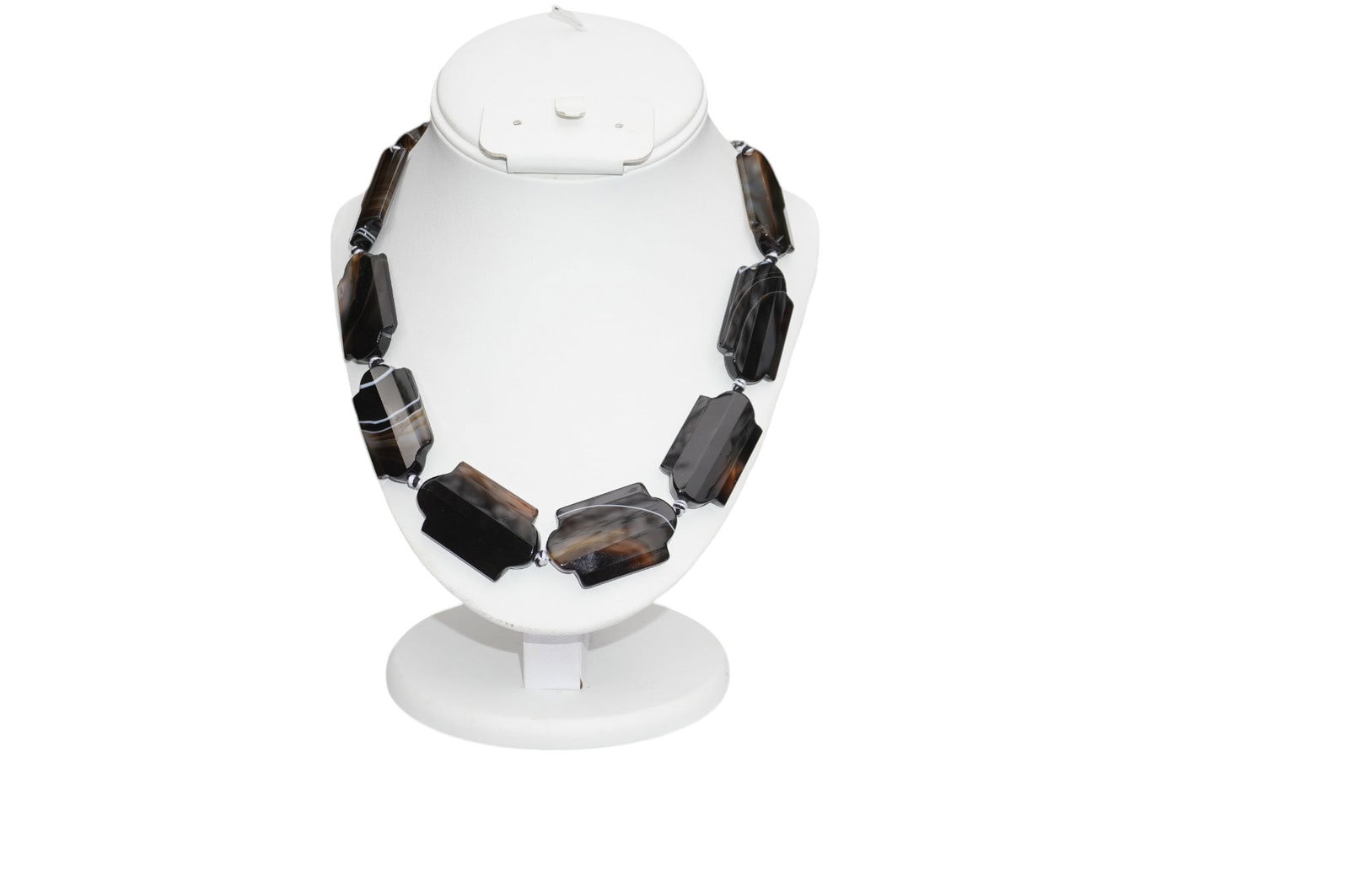 NATURAL POLISHED ORCA AGATE / CHALCEDONY NECKLACE (1 of 3)