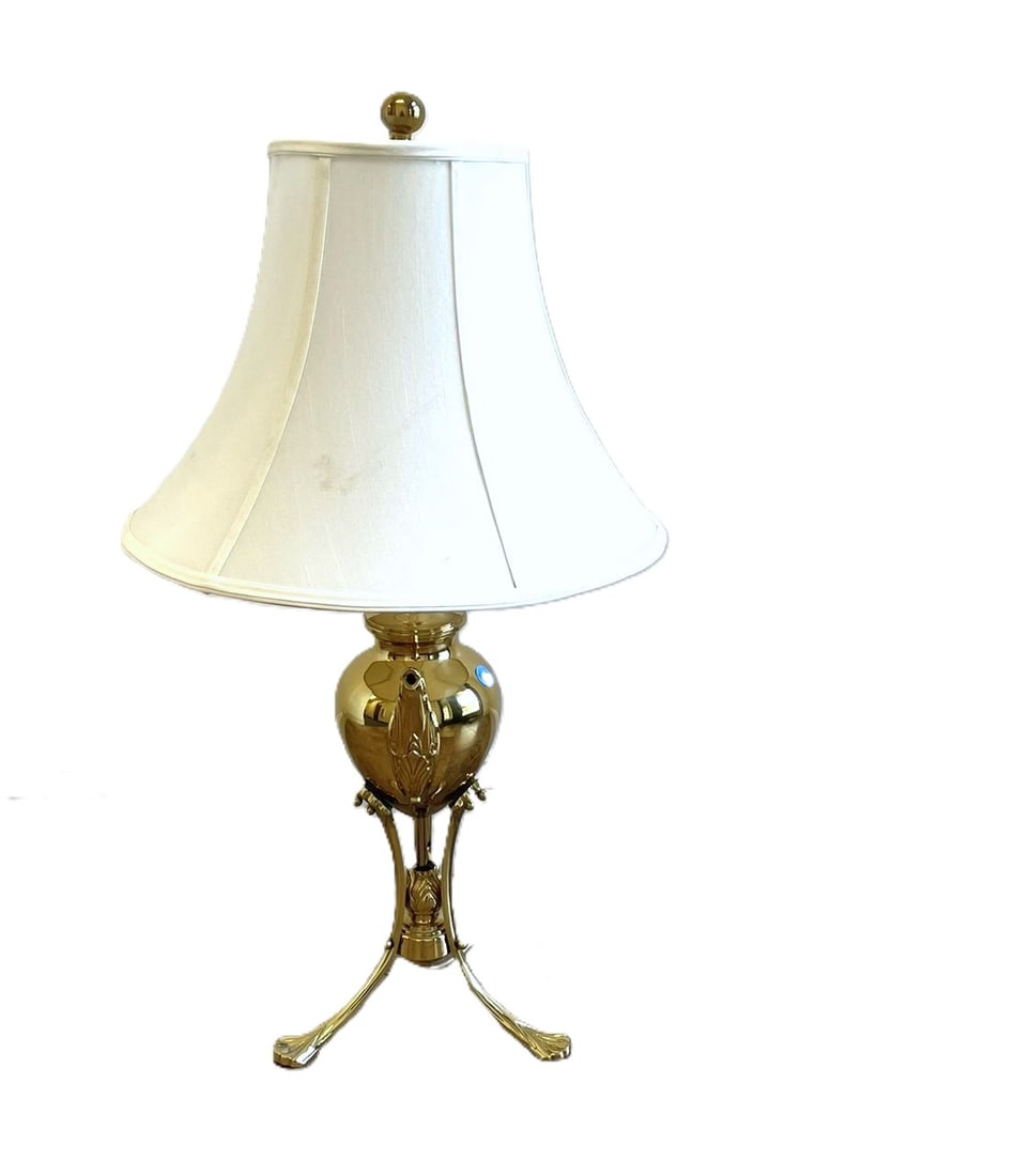 VINTAGE BRASS TEA KETTLE LAMP (1 of 3)