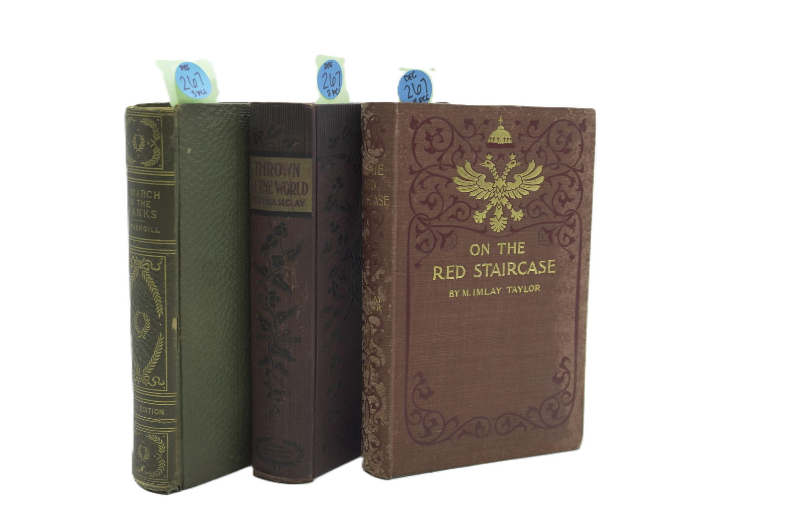 LOT ANTIQUE BOOKS - 3 PIECES (1 of 10)