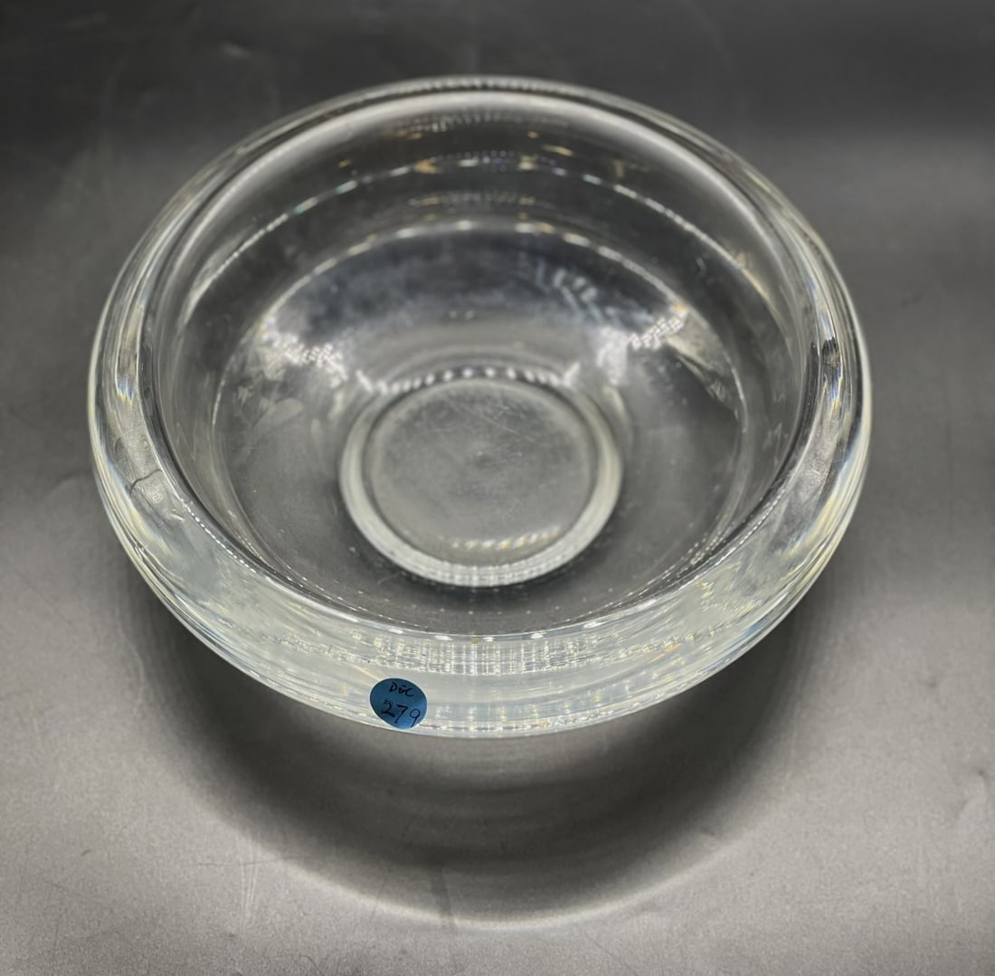 LARGE ORREFORS CRYSTAL BOWL (1 of 4)