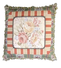 VINTAGE MACKENZIE-CHILDS LARGE DECORATIVE PILLOW