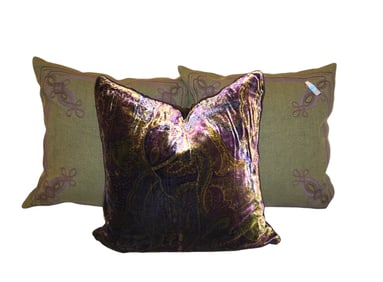 3 RALPH LAUREN DESIGNER PILLOWS